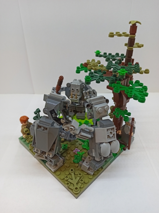 LEGO MOC - LEGO-конкурс 16x16: 'Иллюстрация' - Чудесное спасение: — Может, не будем? Воды у нас нет, до родника далеко, и вообще… — произнес Голос. Берт с Уильямом свирепо поглядели на Тома.