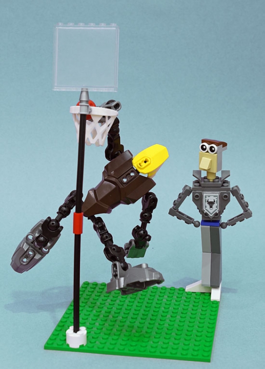 LEGO MOC - LEGO-contest 16x16: 'Cyberpunk' - Робот играет в баскетбол
