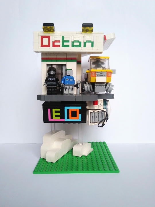 LEGO MOC - LEGO-contest 16x16: 'Cyberpunk' - Автозаправочная станция: Соответсвие размеров работы ограничениям конкурса