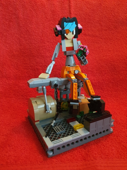 LEGO MOC - LEGO-contest 16x16: 'Cyberpunk' - CyberPunk Girl: Интересно, о чем она думает?