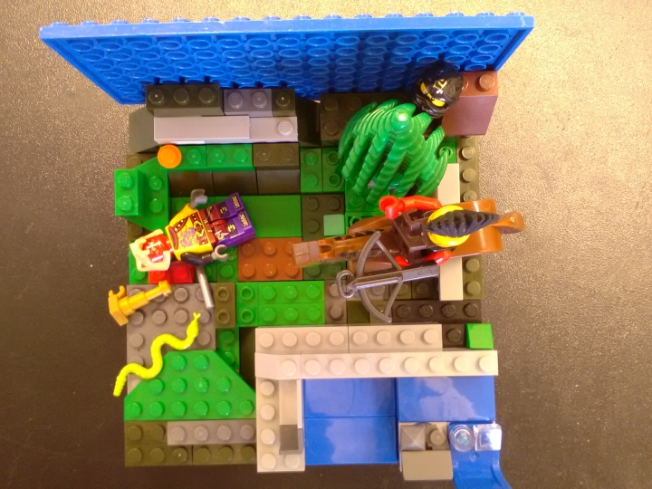 LEGO MOC - LEGO-contest 16x16: 'Western' - Смерть индейца.: Вид сверху. Подтверждает,что модель выполнена на плите 16*16.