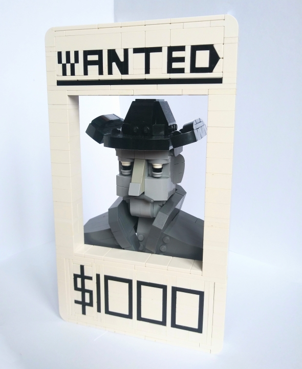 LEGO MOC - LEGO-contest 16x16: 'Western' - Плакат 'Разыскивается'