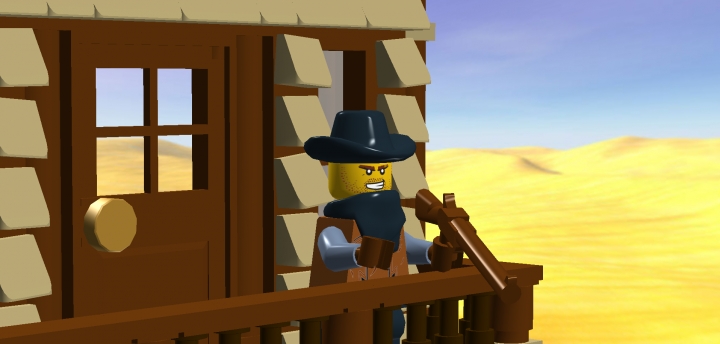 LEGO MOC - LEGO-contest 16x16: 'Western' - Внезапная встреча