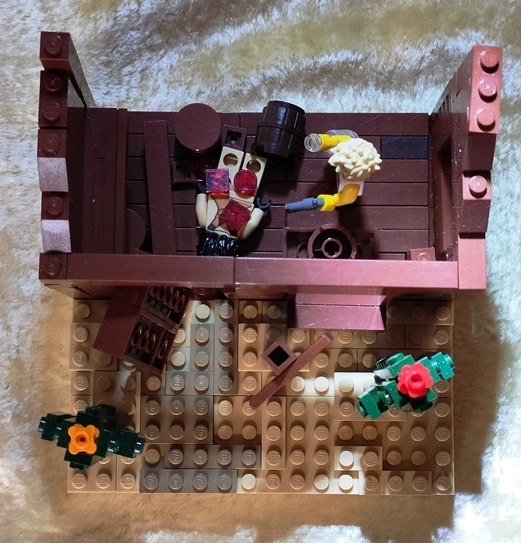 LEGO MOC - LEGO-contest 16x16: 'Western' - После драки: Вид сверху. (без крыши)