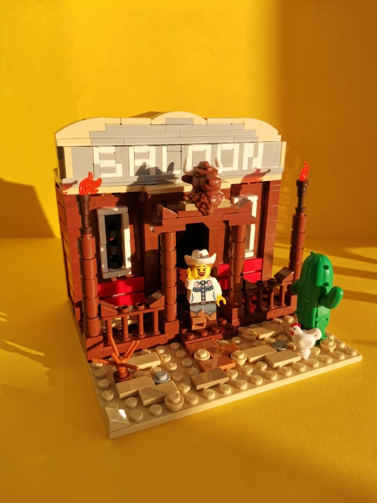 LEGO MOC - LEGO-contest 16x16: 'Western' - SALOON: В лучах заходящего солнца☀️<br />
<br />
Спасибо за внимание! 