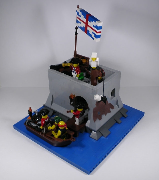 LEGO MOC - LEGO-contest 24x24: 'Pirates' - Бомба для губернатора или Драма на КПП: Ещё два общих вида самоделки. К сожалению, качество этих фотографий ниже, чем у остальных.