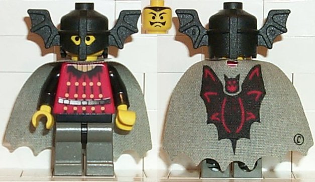 Bat Lord Castle New Lego Dark Gray Minifig Headgear Helmet with Bat Wings