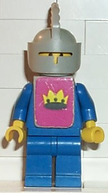 Bricker - LEGO Minifigure - cas081s Classic - Yellow Castle Knight Blue  Cavalry - with Vest Stickers