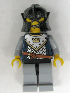 LEGO x 10 Speckle Black-Silver Minifig Headgear Helmet Castle with Cheek Troll 