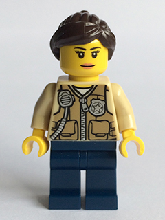 Lego Police Minifigures Officer Female Vest 60069 cty0548 Swamp Police