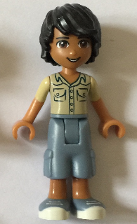 Bricker - LEGO Minifigure - frnd170 Friends Matthew, Sand Blue Long Shorts,  Khaki Shirt