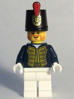 Bricker - LEGO Minifigure - pi149 Admiral (Head 4506812)