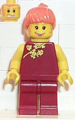 LEGO SPIDER-MAN MARY JANE MINIFIGURE ORANGE HAIR 2003 MARVEL SUPER HERO FIGURE 
