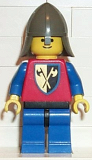LEGO cas108 Crusader Axe - Blue Legs with Black Hips, Dark Gray Neck-Protector