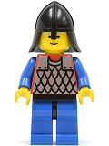LEGO cas153 Scale Mail - Red with Blue Arms, Blue Legs with Black Hips, Black Neck-Protector