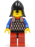 LEGO cas164 Scale Mail - Red with Blue Arms, Red Legs with Black Hips, Black Neck-Protector