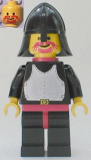 LEGO cas322 Breastplate - Black, Black Legs with Red Hips, Black Neck-Protector, Red Cape