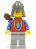 LEGO cas372 Crusader Lion - Light Gray Legs, Dark Gray Neck-Protector, Quiver