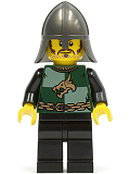 LEGO cas461 Kingdoms - Dragon Knight Quarters, Helmet with Neck Protector, Moustache and Stubble