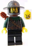 LEGO cas488 Kingdoms - Dragon Knight Scale Mail with Chain and Belt, Helmet with Broad Brim, Quiver