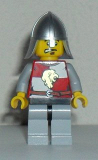 LEGO cas502 Kingdoms - Lion Knight Quarters, Helmet with Neck Protector, Eyebrows and Goatee