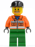 LEGO cty0046 Sanitary Engineer 1 - Green Legs, Beard around Mouth