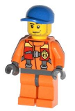 LEGO cty0409 Coast Guard City - Rescuer, Orange Jacket