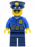 LEGO cty0450 Police - City Officer, Gold Badge, Police Hat, Sunglasses