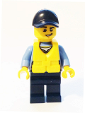 LEGO cty0536 Police - City Officer, Life Preserver, Crooked Smile