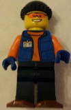 LEGO cty0553 Arctic Research Assistant with Snowshoes, Dark Blue Legs and Knit Cap