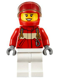 LEGO cty0607 Paramedic - Pilot Female, Red Helmet