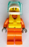 LEGO cty0826 Coast Guard City - Female Rescuer with Scuba Diver Mask