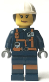 LEGO cty0885 Miner - Female Explosives Engineer with Dual Sided Head