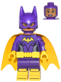 LEGO dim044 Batgirl, Yellow Cape, Dual Sided Head with Crooked Smile/Scared Pattern (71264)