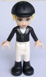 LEGO frnd020 Friends Katharina, Black Riding Jacket, Black Riding Helmet