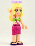 LEGO frnd033 Friends Isabella, Magenta Wrap Skirt, Lime Bikini Top, Bow