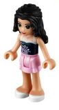 LEGO frnd034 Friends Emma, Bright Pink Layered Skirt, Dark Blue Top