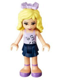 LEGO frnd049 Friends Danielle, Dark Blue Layered Skirt, Lavender Top, Bow