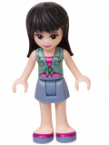LEGO frnd154 Friends Maya, Sand Blue Skirt, Sand Green Knotted Blouse Top