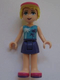 LEGO frnd161 Friends Stephanie, Dark Purple Skirt, Medium Azure Top