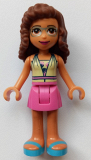 LEGO frnd455 Friends Olivia, Dark Pink Skirt, Halter Top with Strawberries