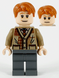 LEGO hp211 Arthur Weasley, Dark Tan Sweater, Dark Bluish Gray Legs