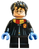 LEGO hp237 Harry Potter, Black Torso Gryffindor Robe, Black Short Legs