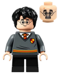 LEGO hp265 Harry Potter, Gryffindor Sweater with Crest, Black Short Legs