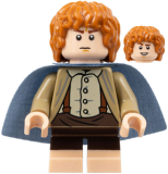 LEGO lor113 Samwise Gamgee (Sam) - Sand Blue Cape, Light Nougat Feet