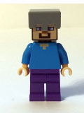 LEGO min016 Steve with Helmet (21121)