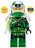 LEGO njo583 Lloyd - Digi Lloyd, Armor Shoulder, Lopsided Grin Further Right