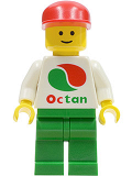 LEGO oct012 Octan - White Logo, Green Legs, Red Cap