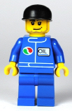 LEGO oct060 Octan - Blue Oil, Blue Legs, Black Cap, Smirk and Stubble Beard