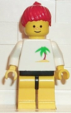 LEGO par019 Palm Tree - Yellow Legs, Red Ponytail Hair